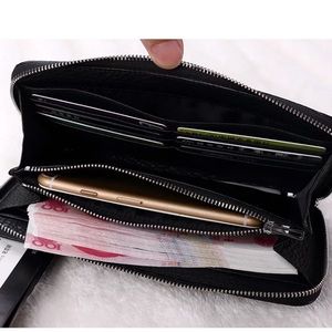 Large cowhide leather wallet